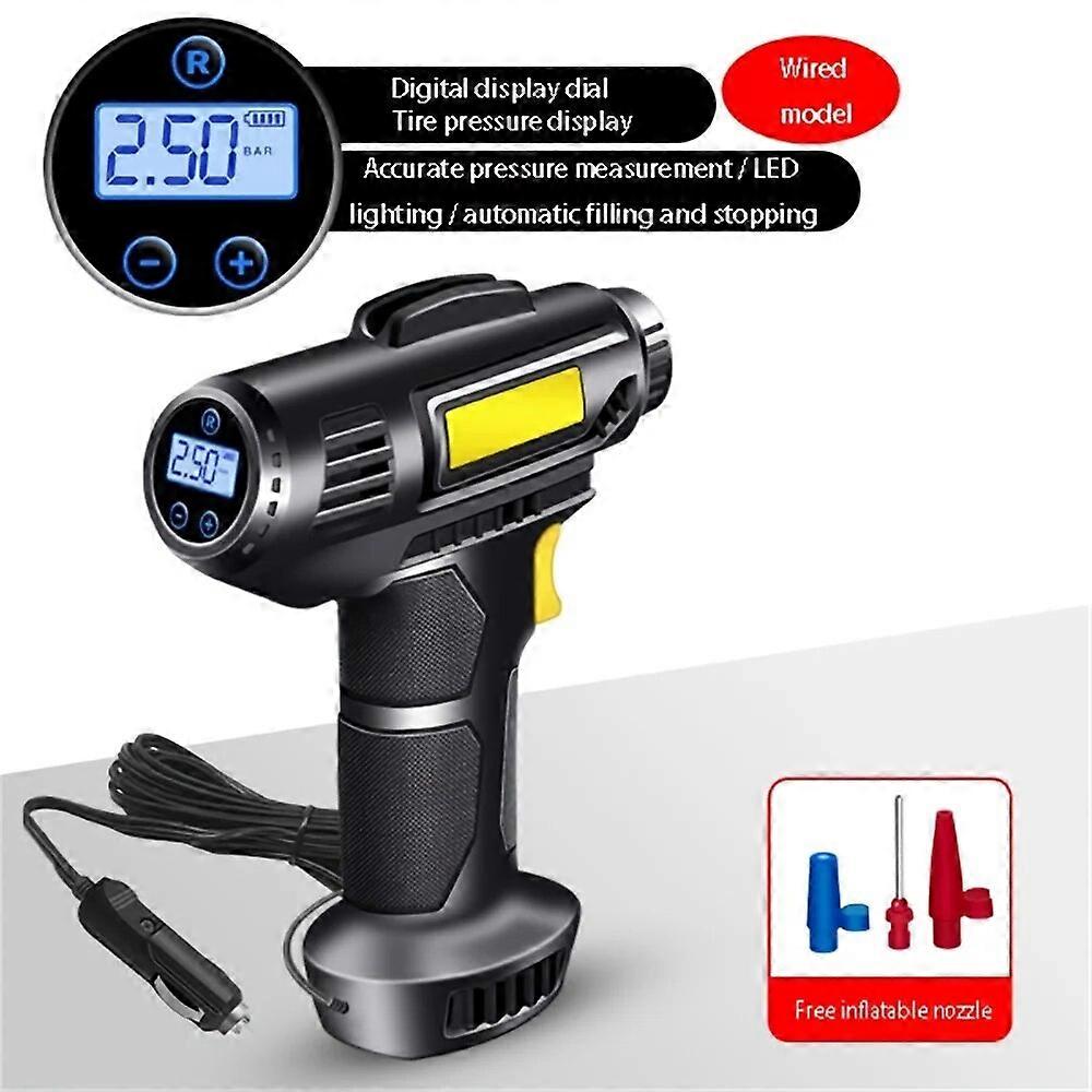 Car tire inflator pump wireless intelligent digital display portable handheld car inflator pump bicycle pump
