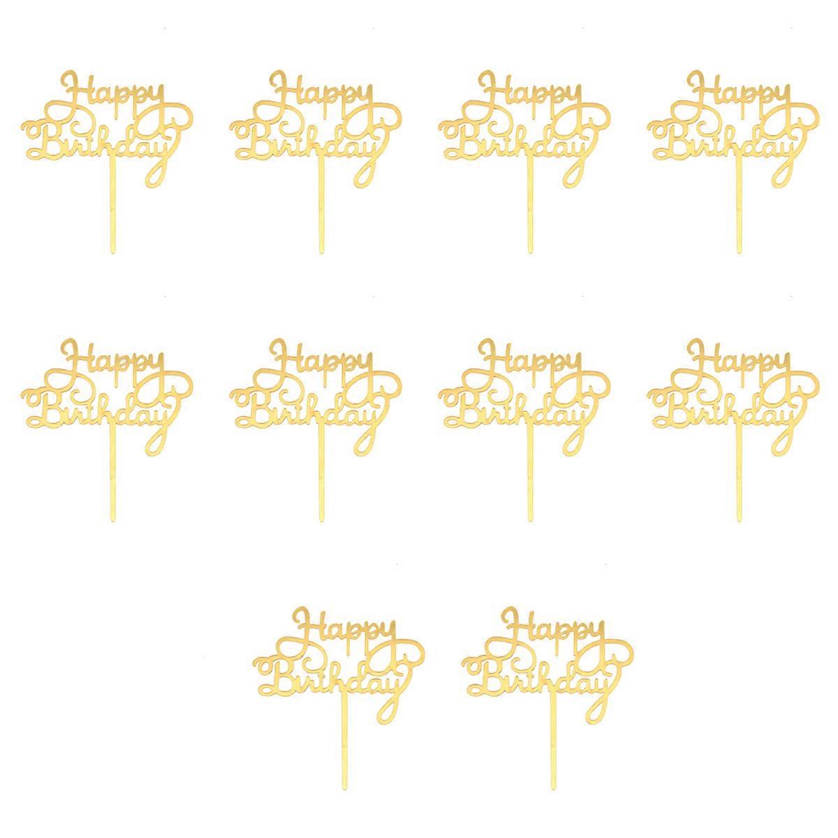 10pcs Cake Decorations Cake Inserts Party Supplies Birthday Insert