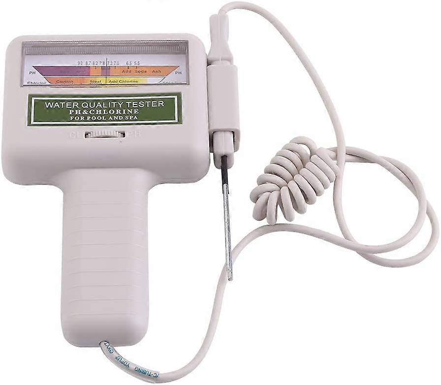 Portable Residual Chlorine PH Tester, Water Quality Monitor Checker Can be used in swimming pool tan