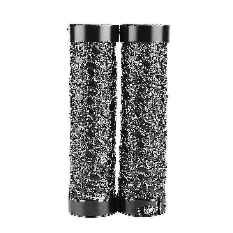 Bike Handlebar Grips Bicycle Handle Grips Non-slip Double Lock Black