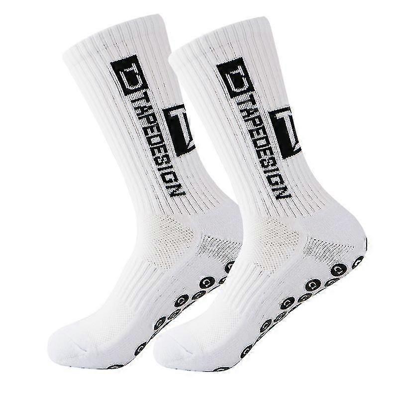 Tape Design Grip Socks - Adequado para Futebol, Basquetebol, Netball, Ténis