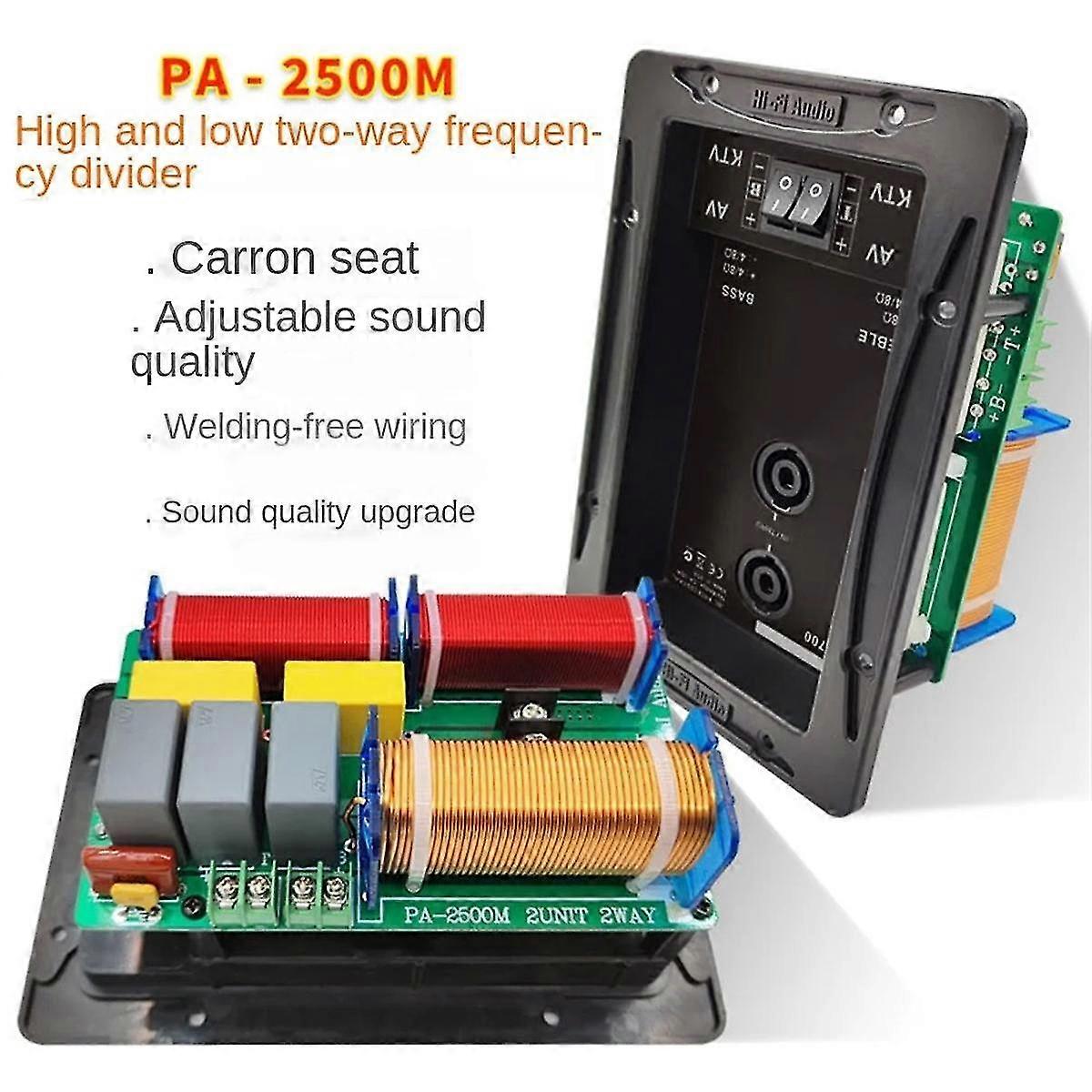 800w 2 Way Speaker Audio Frequency Divider Treble Bass 2 Unit Crossover Filters Diy Hifi Home Theater