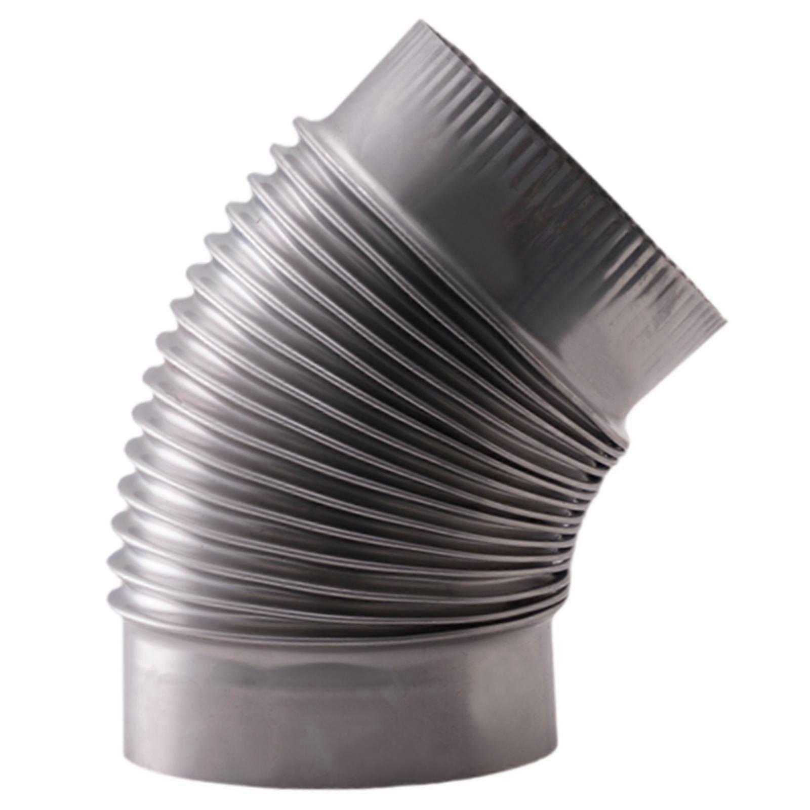 45 درجة موقد الكوع الأنابيب مرنة الكوع Stovepipe مقاومة للحرارة أنبوب المداخن 12.5 سم