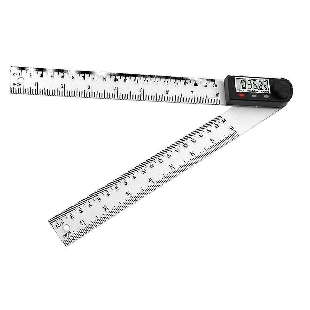 Digital Display Angle Ruler,2-In-1 Precision Ruler & Digital Angle Finder Protractor, (ABS-200MM)