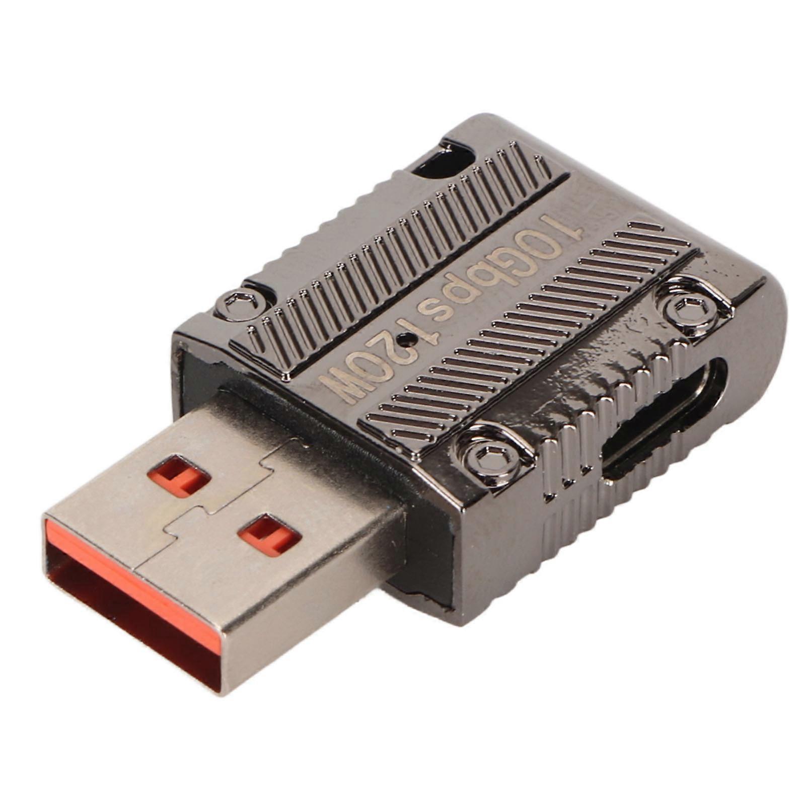 USB ذكر إلى النوع C أنثى محول 10 جيجابت في الثانية 120 واط شحن سريع سبائك الزنك حالة 3.1 USB A إلى C OTG محول لأجهزة الكمبيوتر المحمول