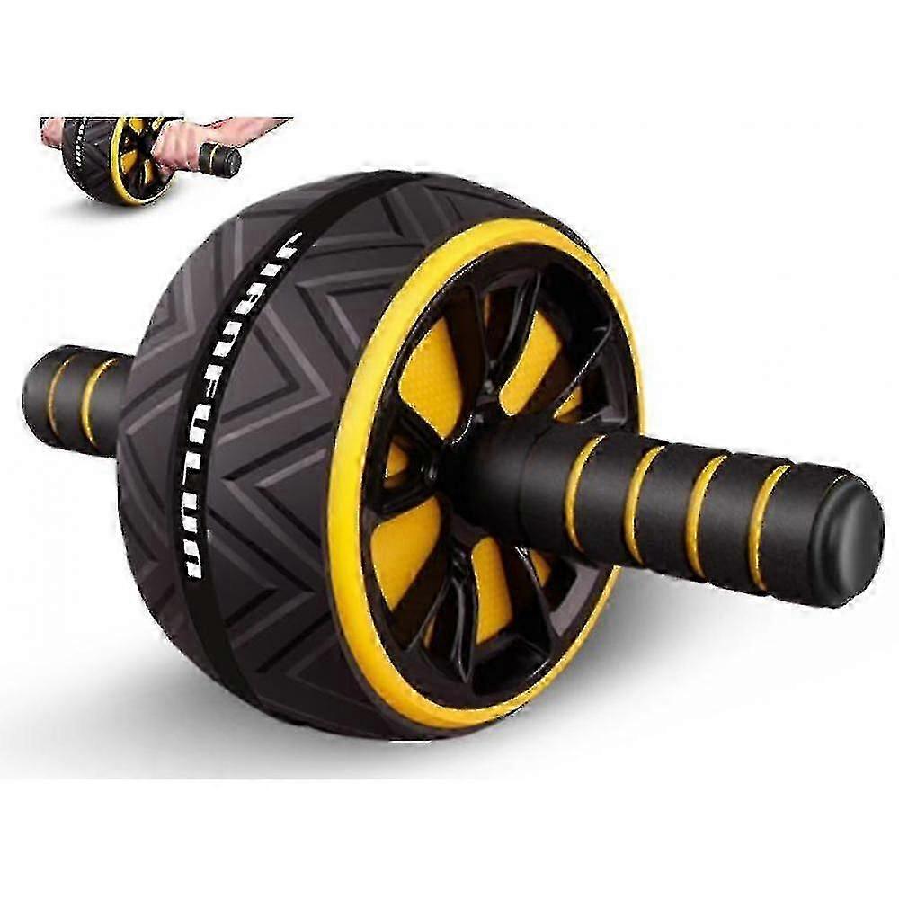 Fitness Abdominal Roller(1 Pcs, Yellow)