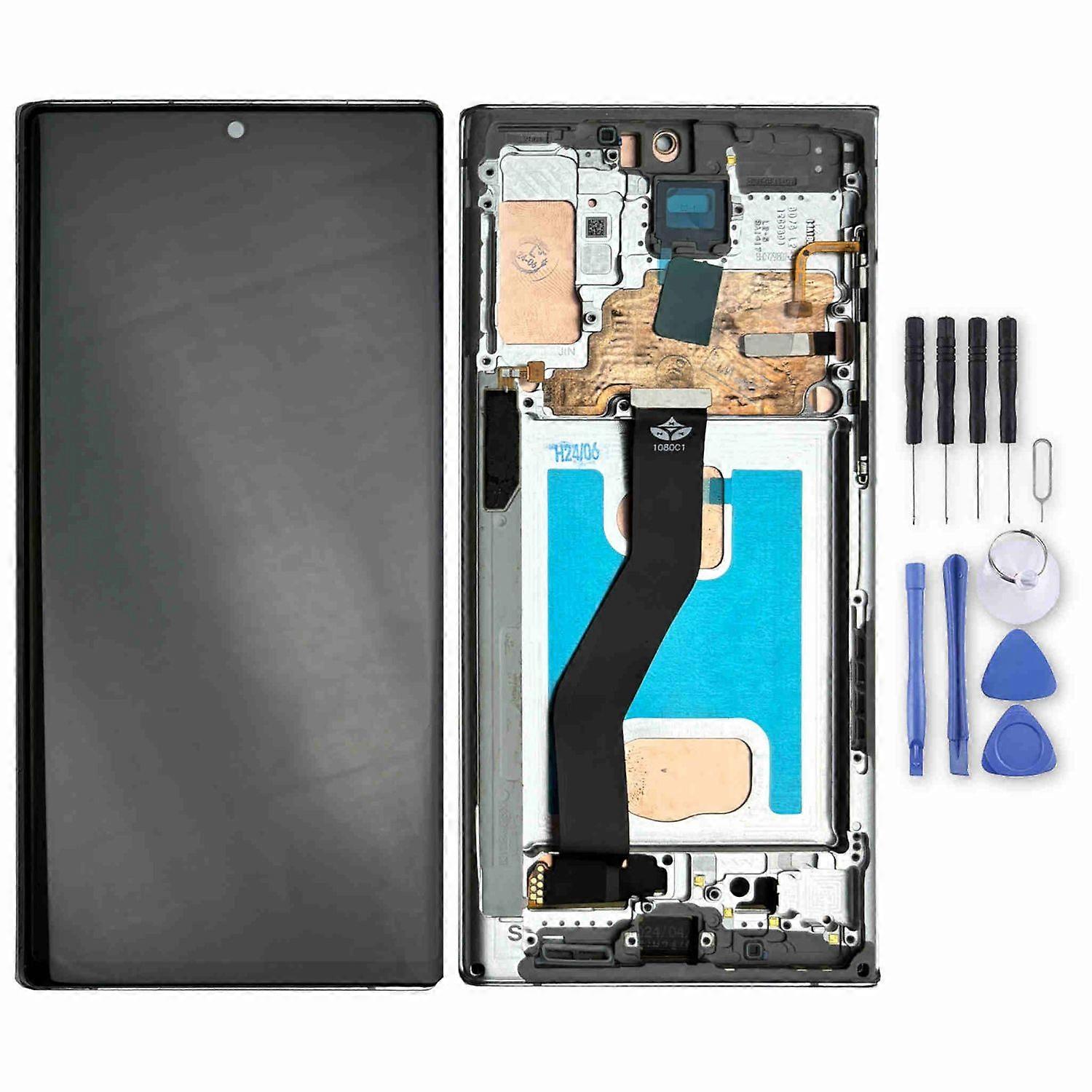 For Samsung Galaxy Note 10 Plus Display Full TFT with Frame Spare Part Repair Silver