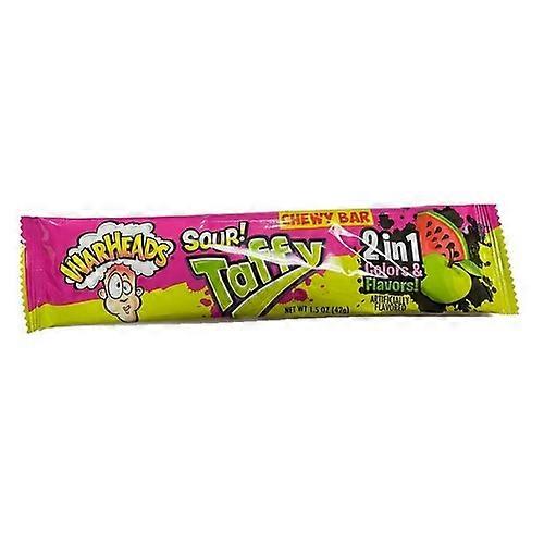 Warheads Sour Taffy 2 In 1 Chewy, 42 Grams (Case Of 24)
