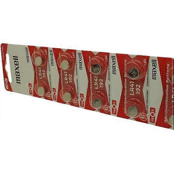 Pack de 10 piles maxell pour IEC LR41