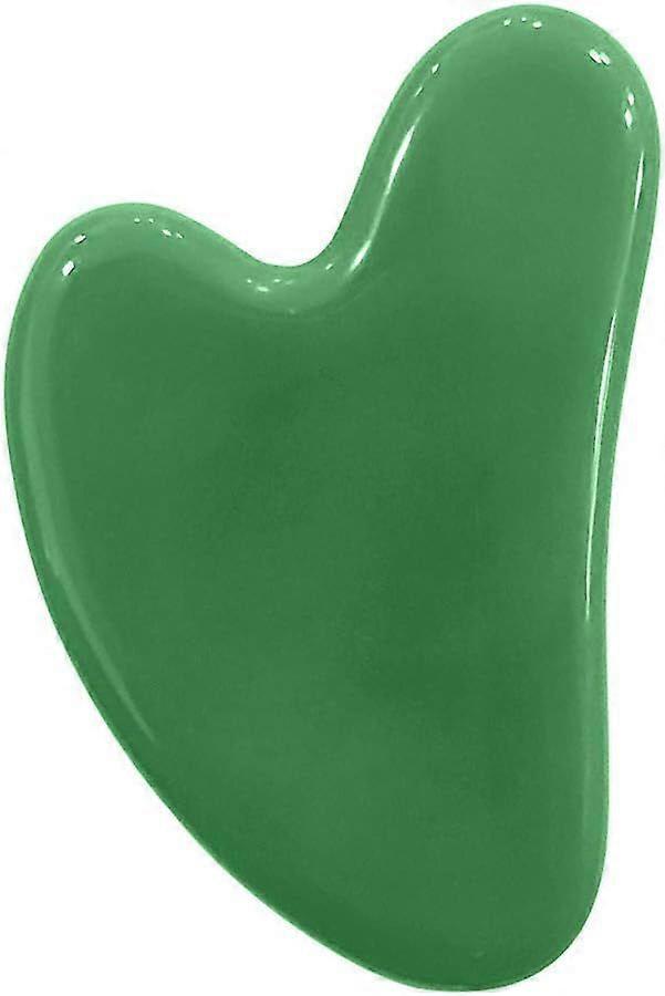 Large Gua Sha Heart Natural Jade Stone for Face to Lift, Decrease Puffiness and Tighten