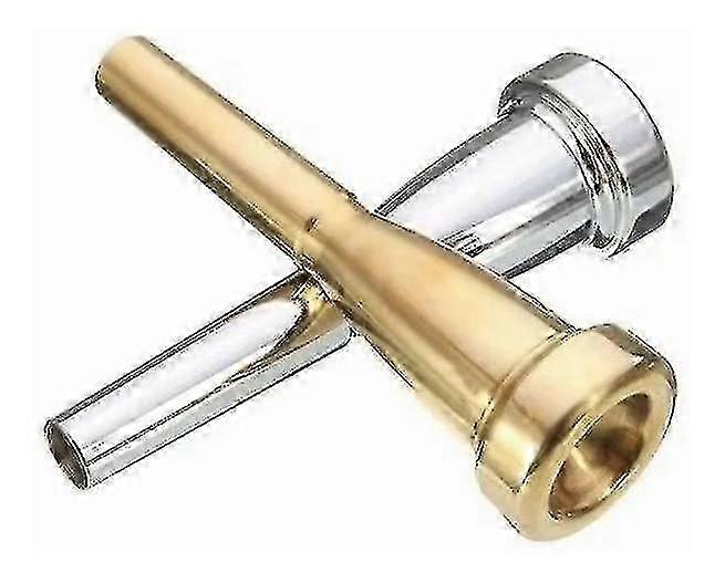 Bocchino per tromba 3c, bocchino per tromba professionale (colore: argento, oro) (2 pezzi)
