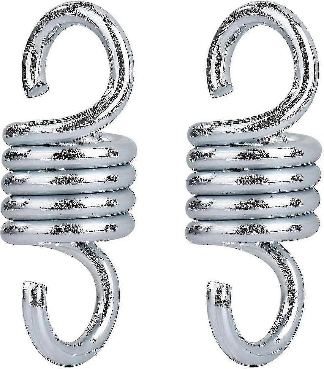 2pcs Hammock Spring, Hardened Galvanized Steel Extension Spring For Hanging Hammock Chairs