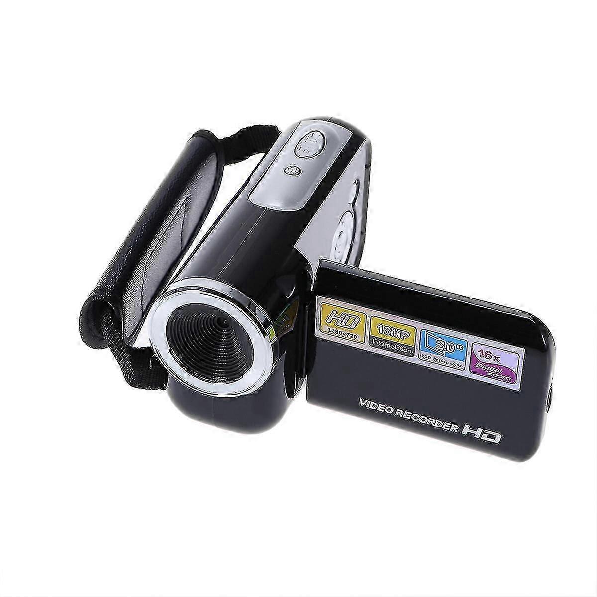Mini Video Dv Camcorder Handheld 16 Million Pixels Digital Camera Led Flash Digital Zoom 2.0 Inch (black)