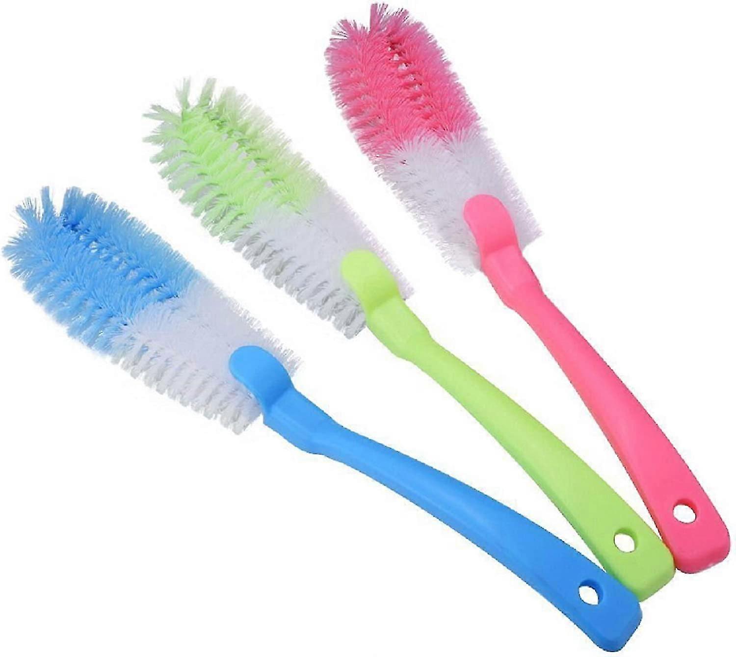 3 Soft Cleaning Brushes Household Bottle Teapot Brush - Random Colors