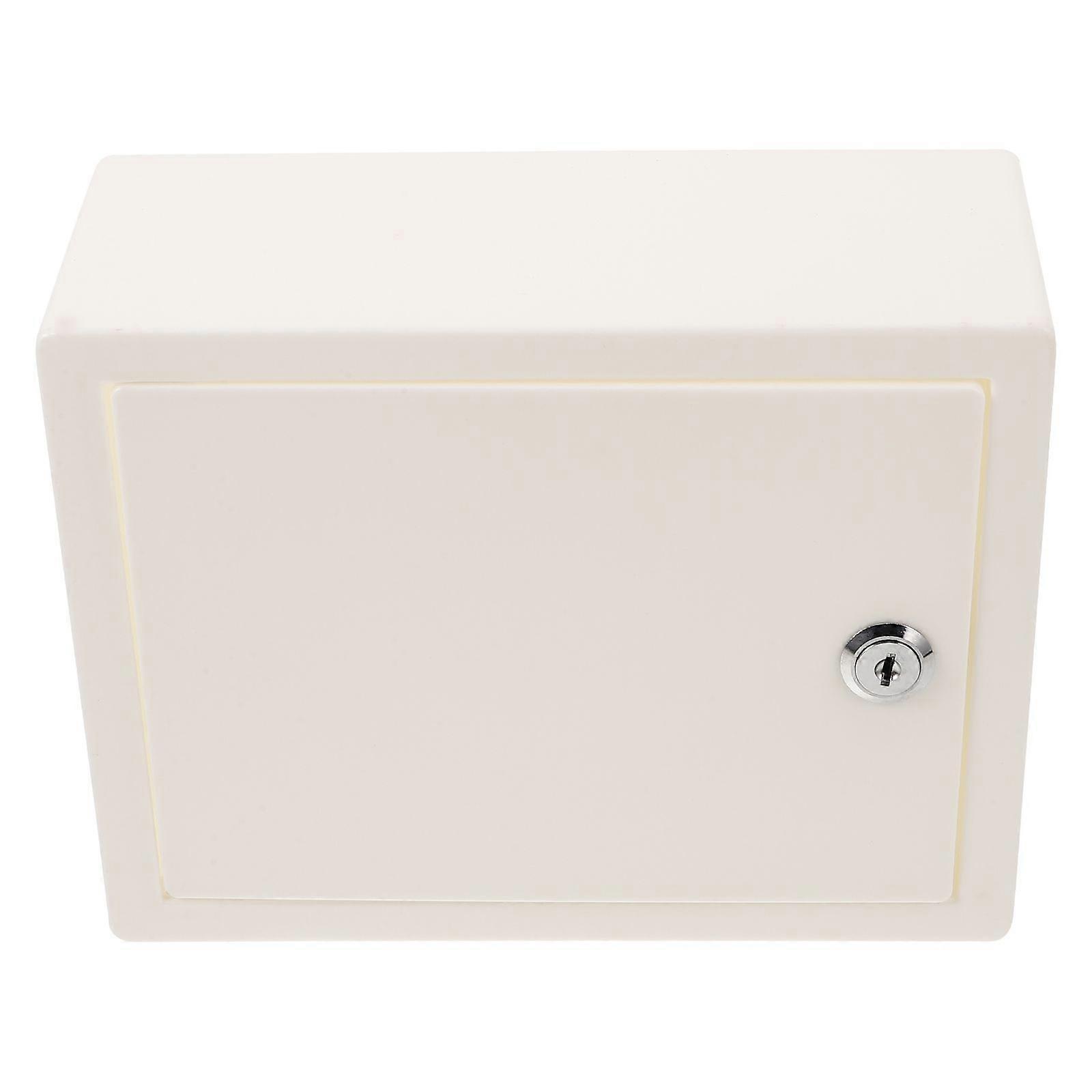 Plastic Cabinet Storage Box With Lock And 2 Keys Secret Storage Case Letter Container Treasure Chest Box Keepsake Container For Cash Documents File Je