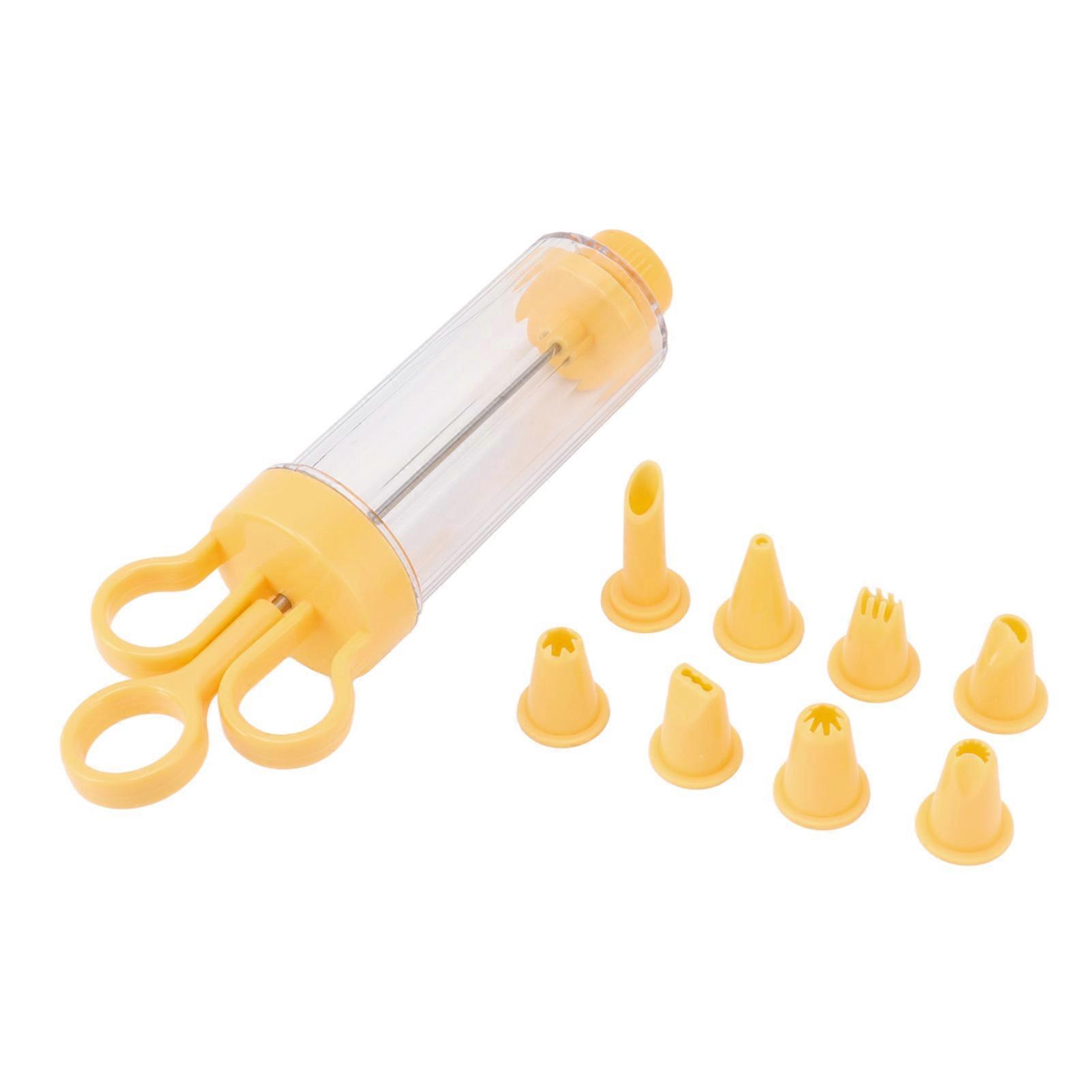 Icing Syringe Kit with 8 Tips for Frosting and Cake Decorating