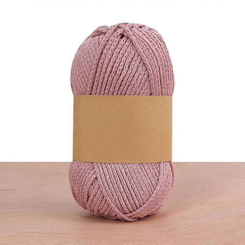 100g/Roll Coarse Linen Thread Cotton Linen Thread Hollow Cotton Yarn Round Strand Crochet Yarn