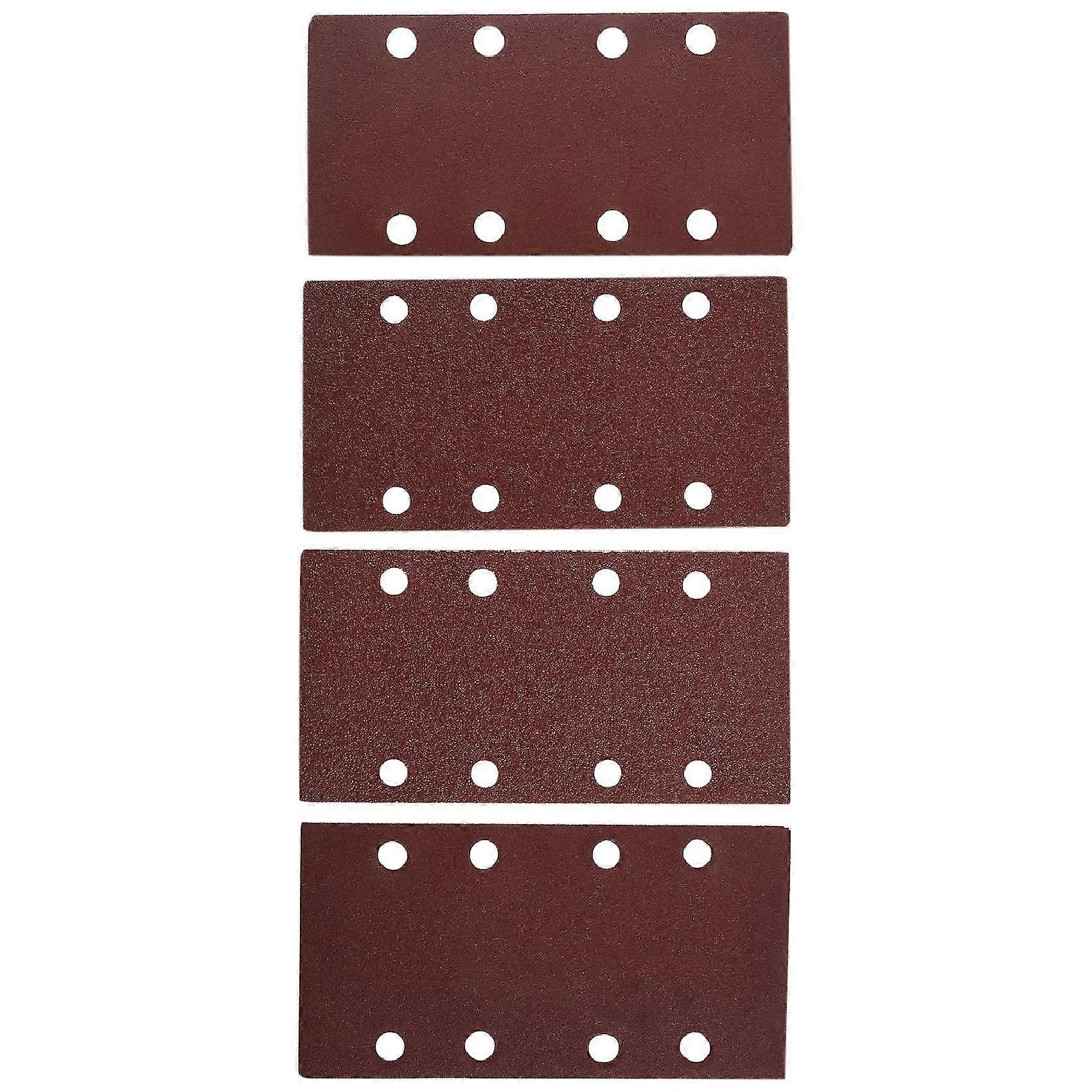 25 Pcs Sanding Pads,Sanding Paper Hook and Loop Sand Sheet 93x185mm Punched 8 Holes Grits 40/60/80/