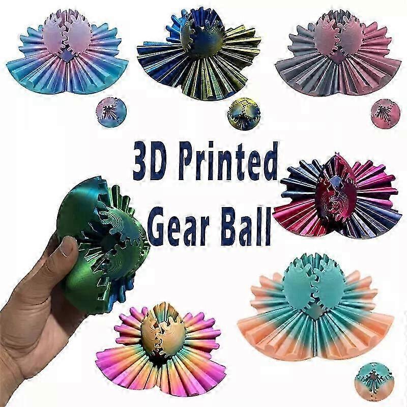 Innovative 3D Printed Gear Ball Rotating Toy Children's Intellectual Toy Rotating GearBall Model Ornaments Hottest Fidget Item