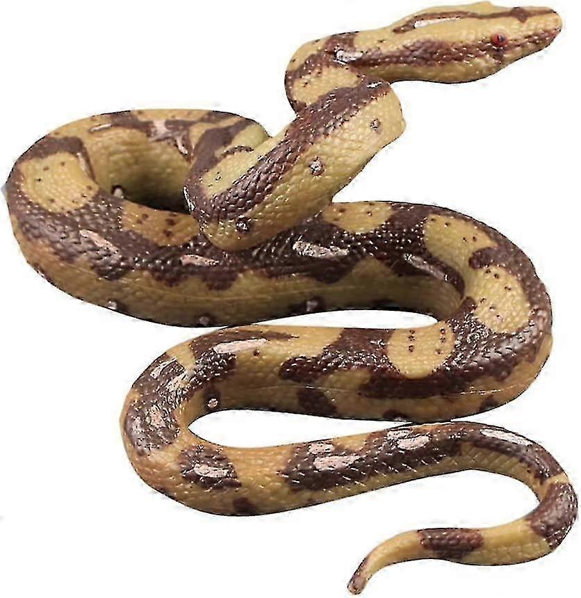 Realistic Rubber Snake Toy Python Model for Garden Pranks and Creepy Props