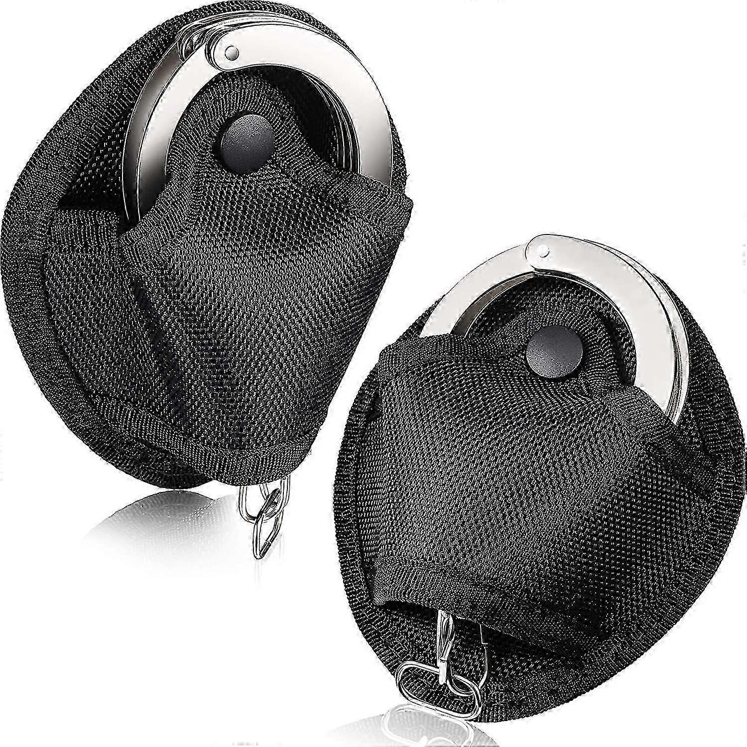 2 Packs Universal Nylon Handcuff Holders for Most Chain or Hinged Cuffs