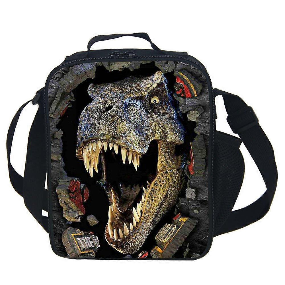 3D Dinosaur Insulated Lunch Box for Kids - Large Size, Durable Material, Ideal for School and Outdoor Use