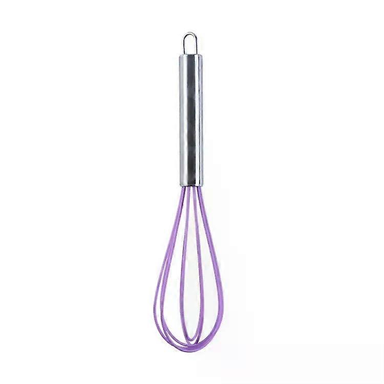 Silicone Egg Beater Set-10 PCS Kitchen Mixing Tools,10-inch Purple