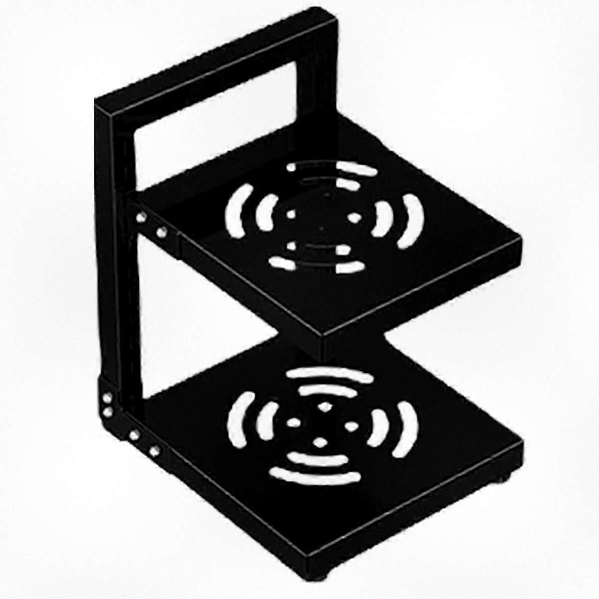 Space-Saving Adjustable Kitchen Pot and Pan Organizer - Rust-Proof Storage Rack for Cookware Lids - Cabinet Mounted Solution