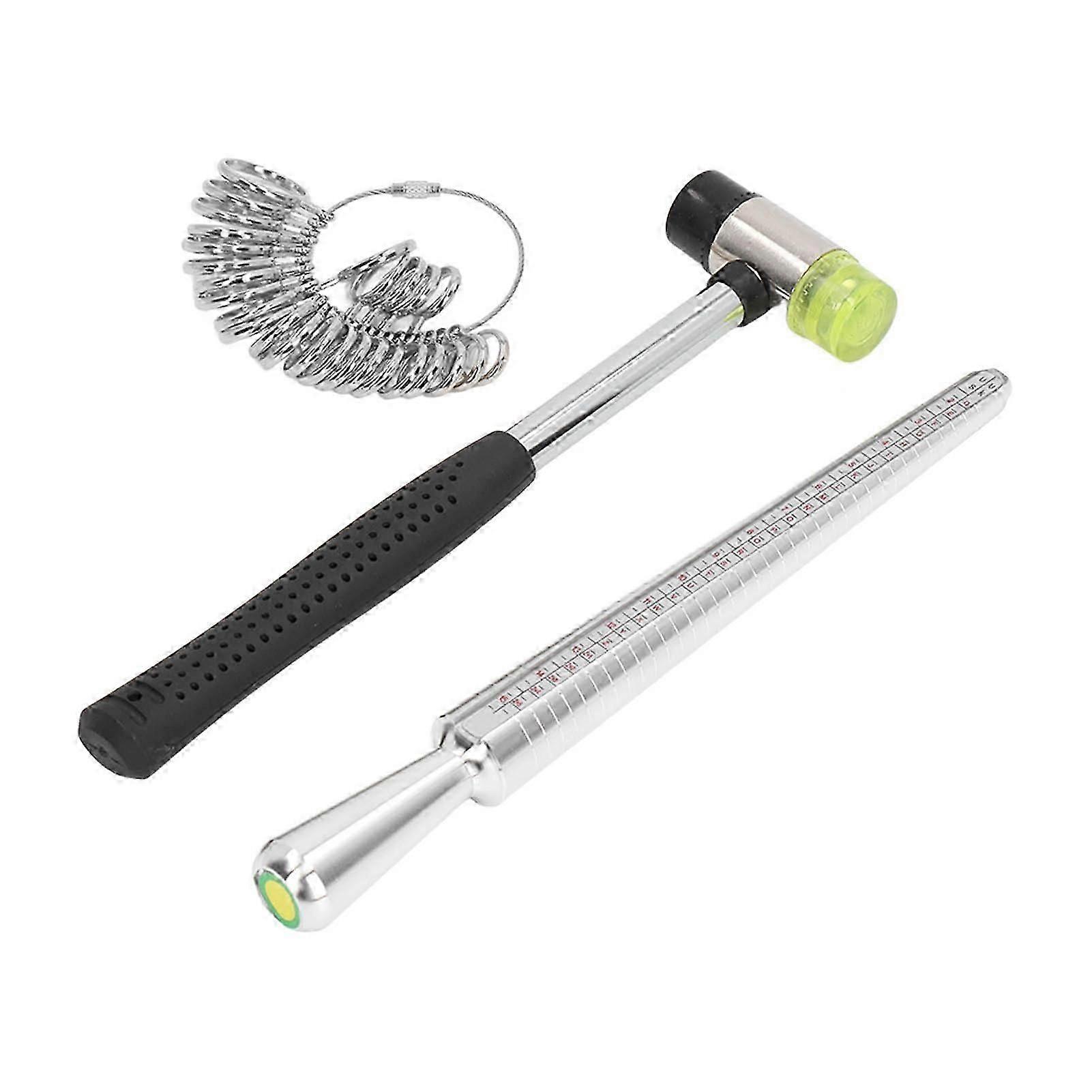 Jewelry Ring Sizer Measuring Tool Mandrel Gauge Sizing Stick Kit
