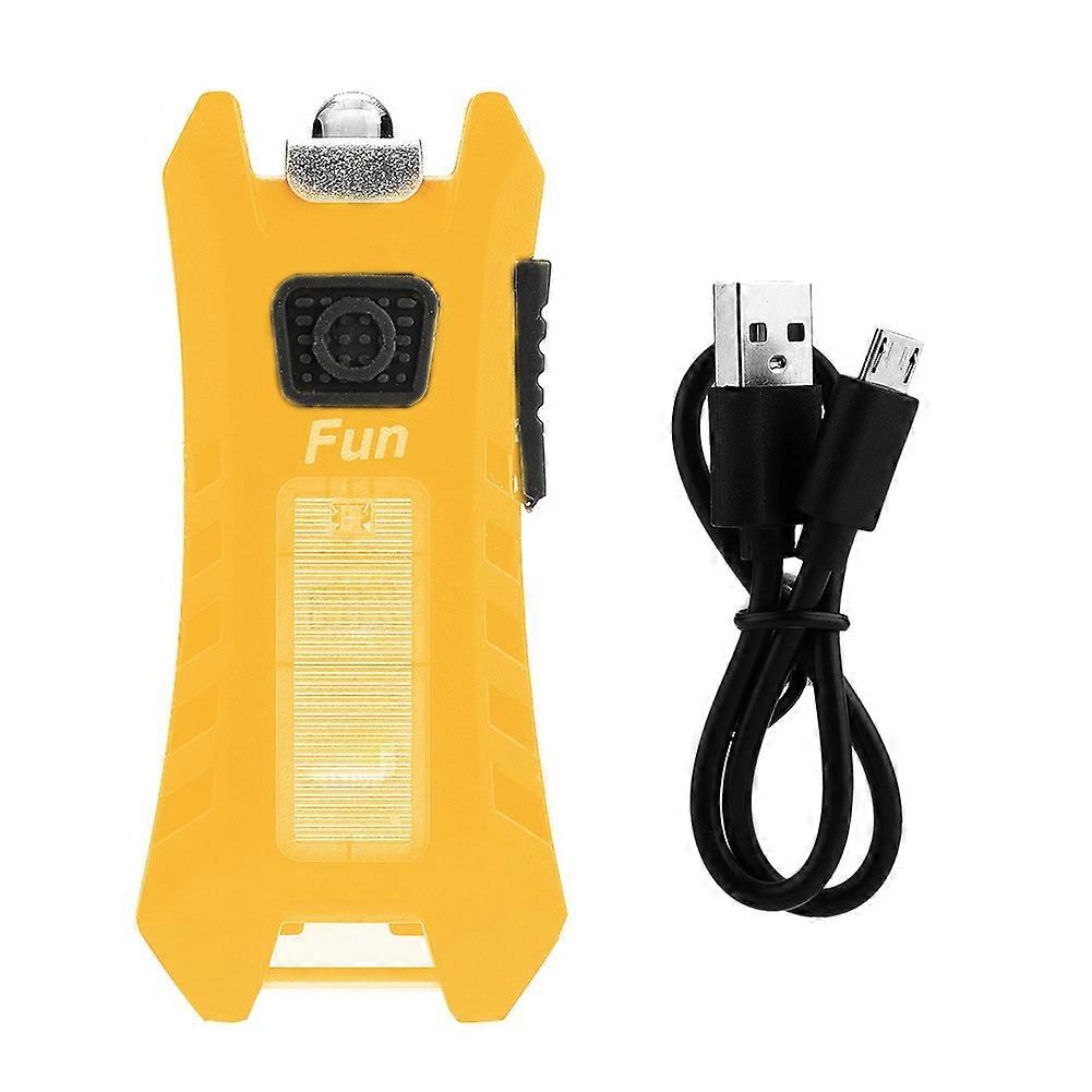 Portable Mini Led Flashlight Key Light Torch Key Chain Camping Lamp(orange)