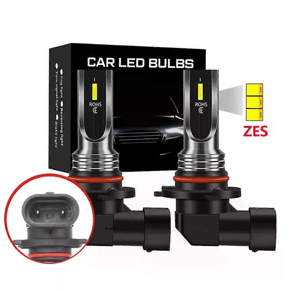 2Pcs ZES 9005 9006 HB3 HB4 Led Bulbs H7 H4 H11 H8 H9 Car Fog Signal Turn Light Auto Driving Running Lamp 6000K 12V 24V