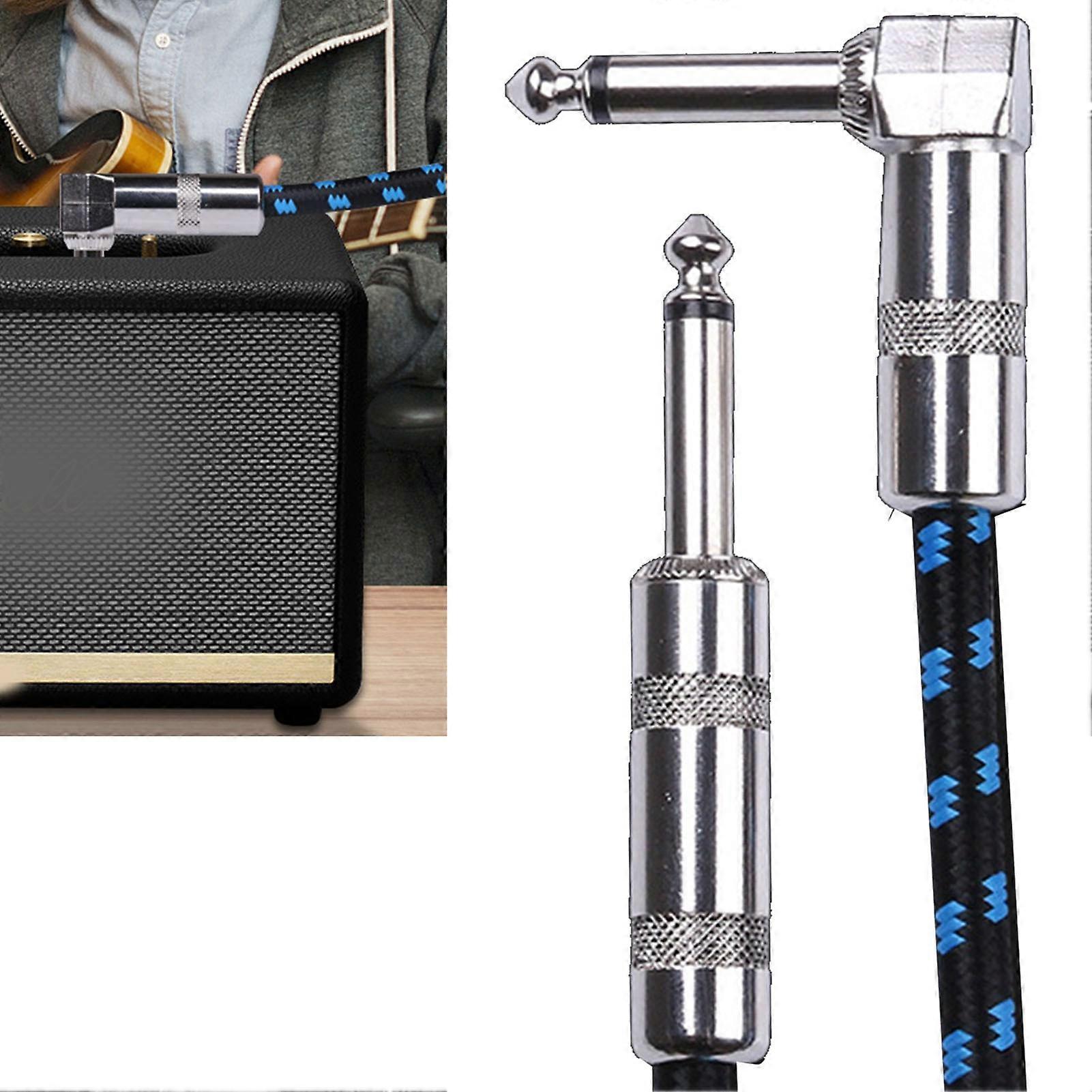 3m 9.8ft Electric Guitar Cable Black Blue Copper Core Shielded