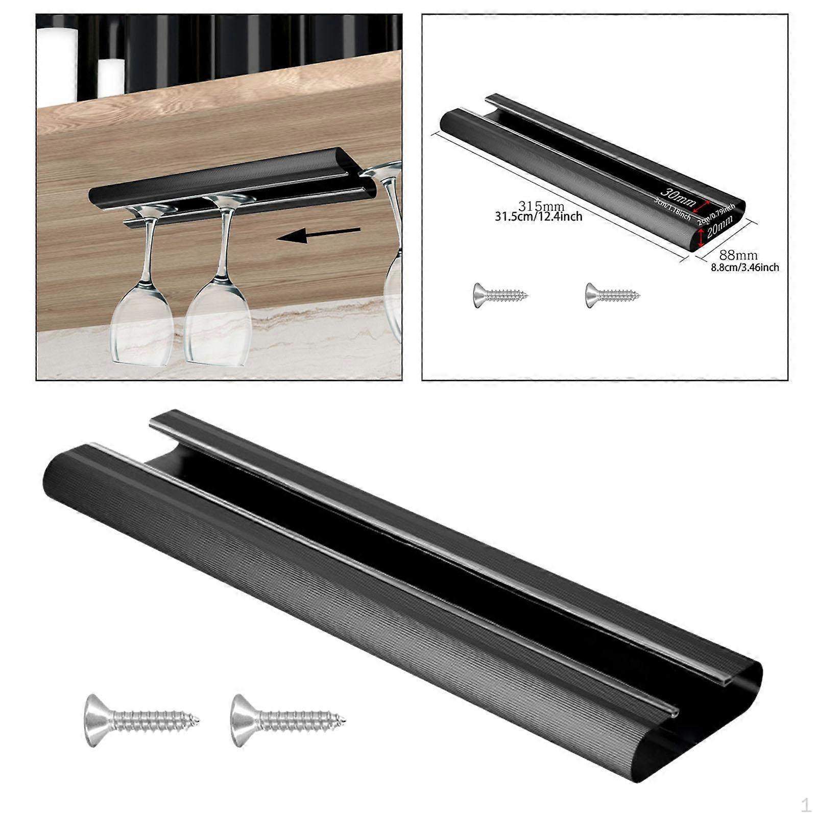 Hanging Rack for Wine Glasses, Stemware Storage Solution Dining Room, Hotel, Party