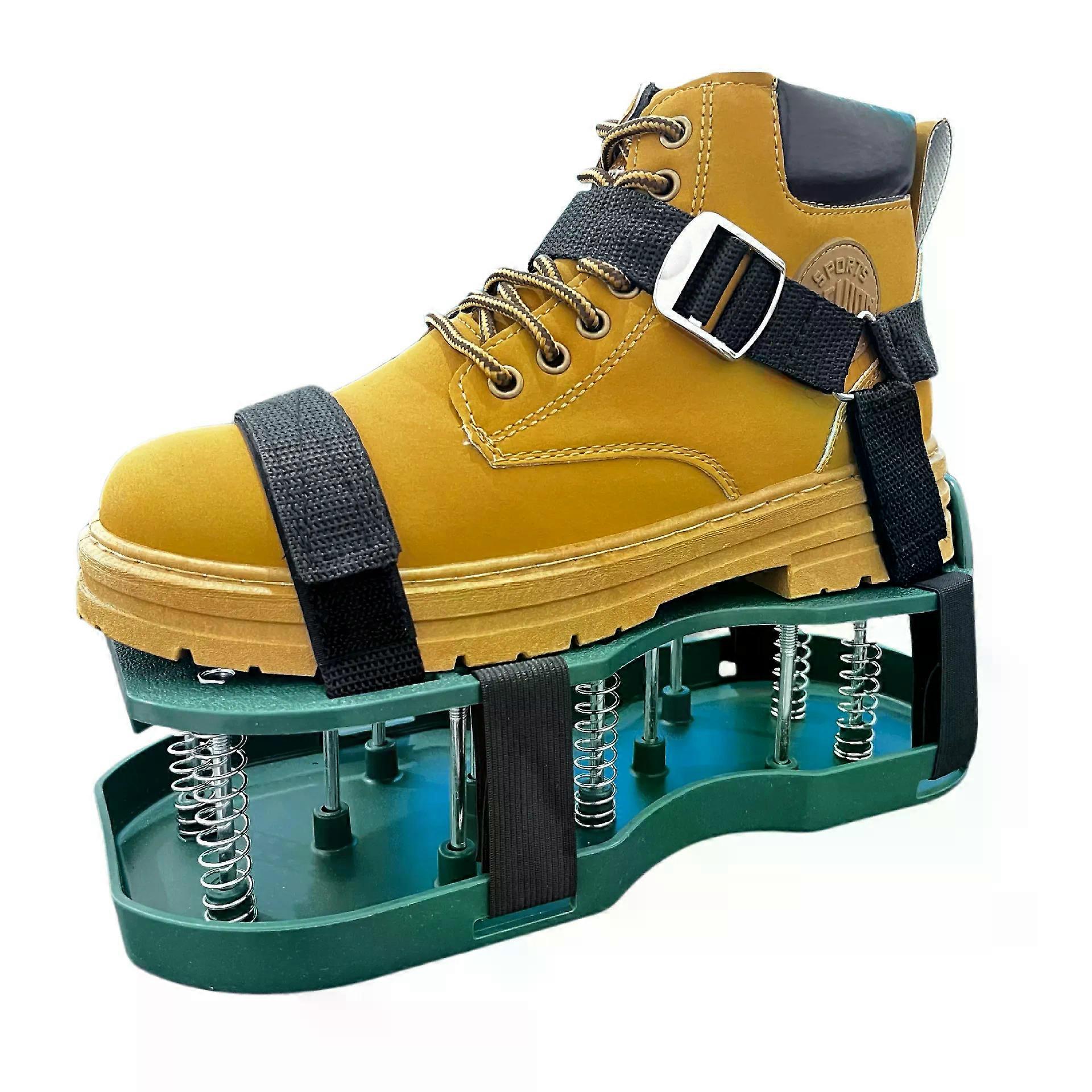 Spring Saving Nail Length 6.6 CM Lawn Aerator Shoes for Aerating Lawn Soil Lawn Aerator Tool for Grass Duty Buckle Adjustable Straps-Soil Conditioner