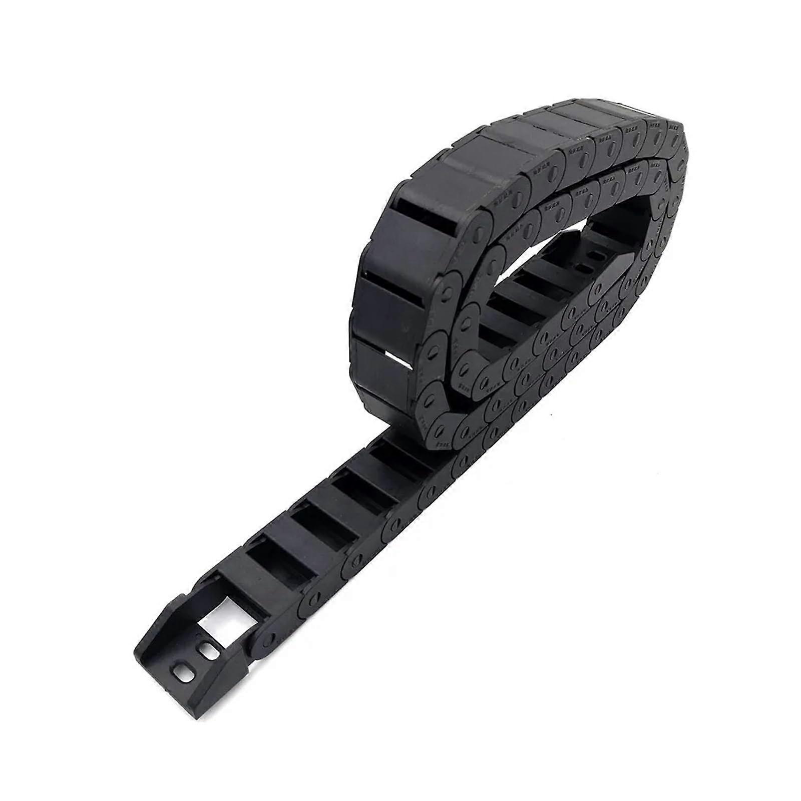 Commercial Drag Chain 1 Meter 10x20mm Semi-Enclosed Cable Carrier Towline with End Connectors for Transmission Drive Systems