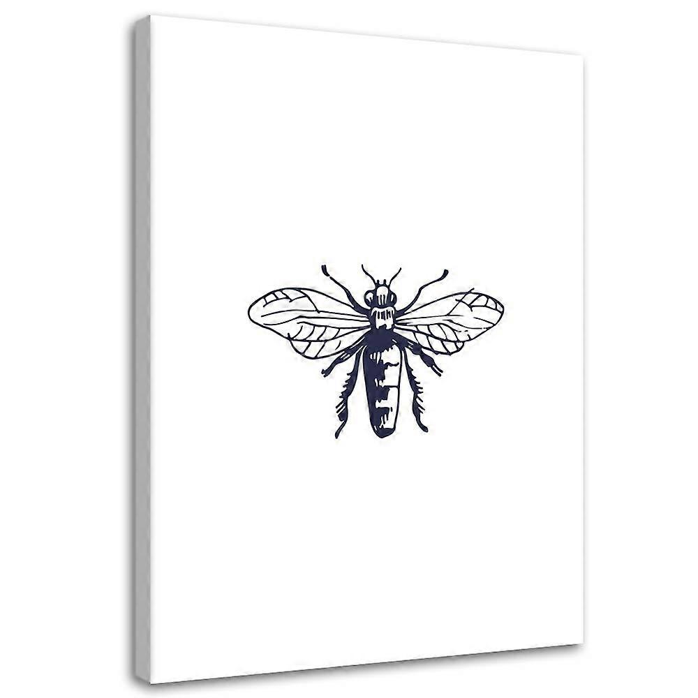 Lienzo, Avispa dibujada - 60x90