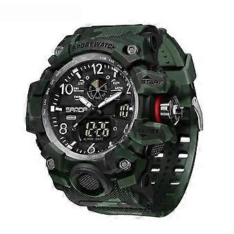 SANDA 3358 Camouflage Series Montre Homme Vert Noir