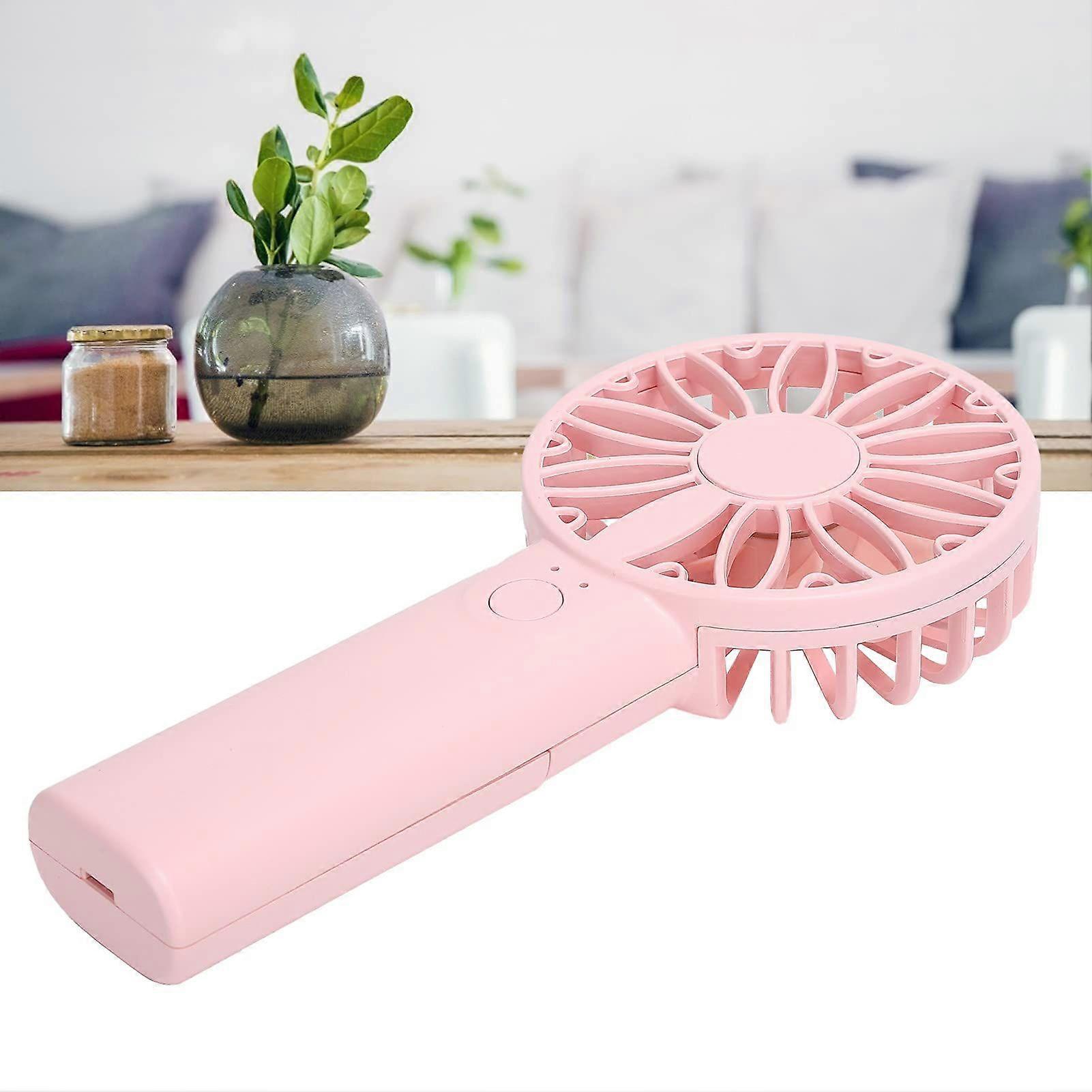 Portable Electric Handheld Fan -PINK)