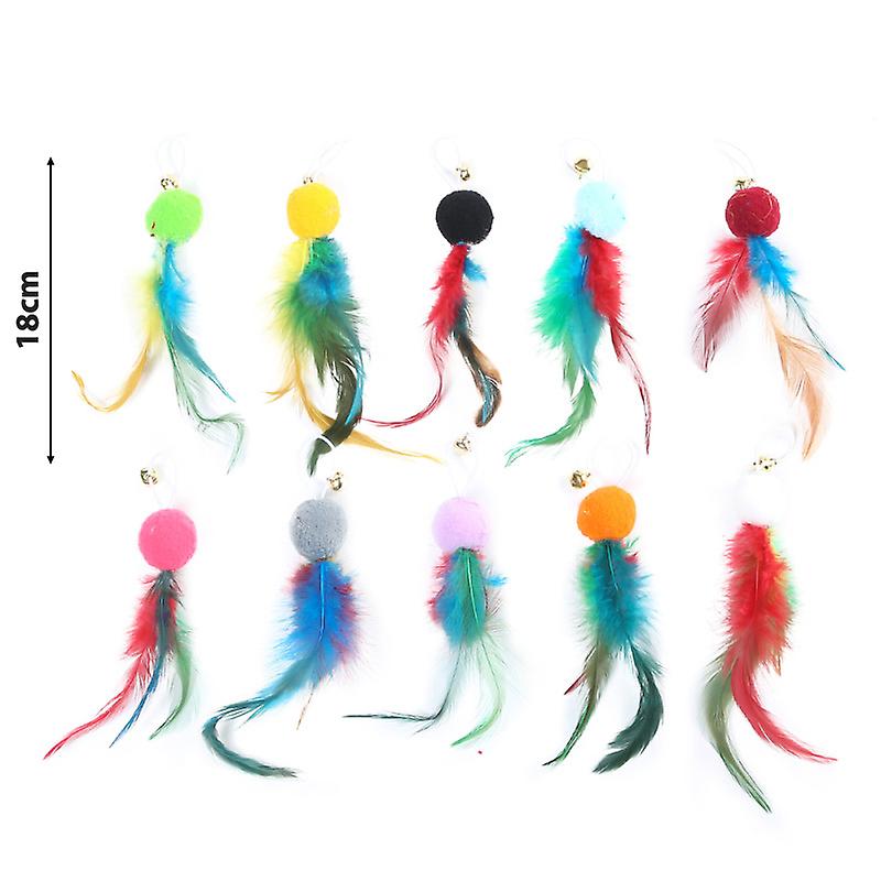 Replacement Cat Plush Toy Interactive Teaser Stick Toy Kitten Wire tease