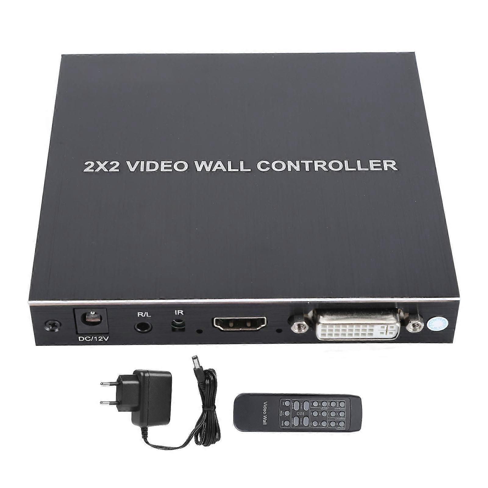 2x2 HD Professional unterstützt DVI-Eingang Fernumschaltung 2K 1 In 4 Out HD Multimedia Interface Switch Splitter 100-240V