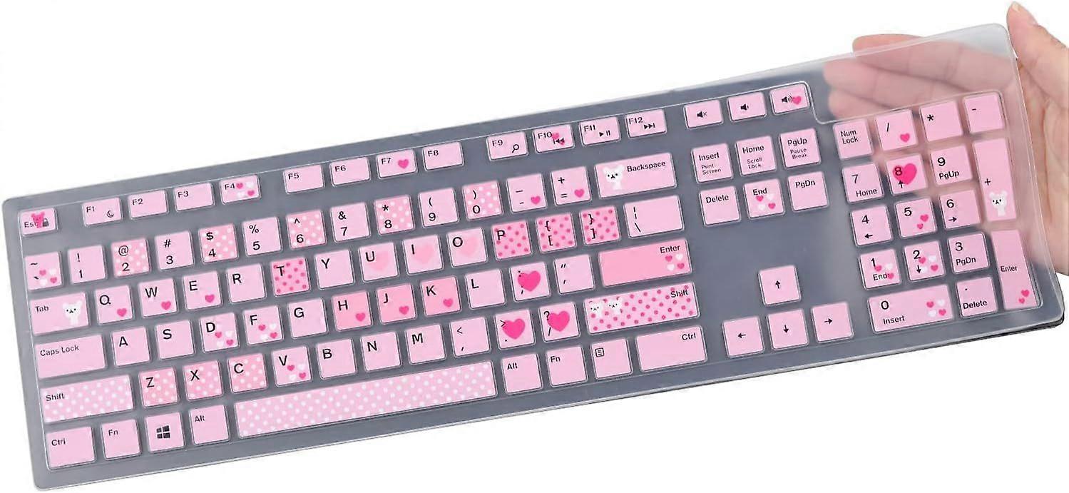 Keyboard Cover for Dell KM636/KB216/Dell Optiplex 5250 3050 3240 5460 7450 7050/Dell Inspiron 3475/3670/3477 Dell Inspiron 27 7000 7700 7790, Inspiron