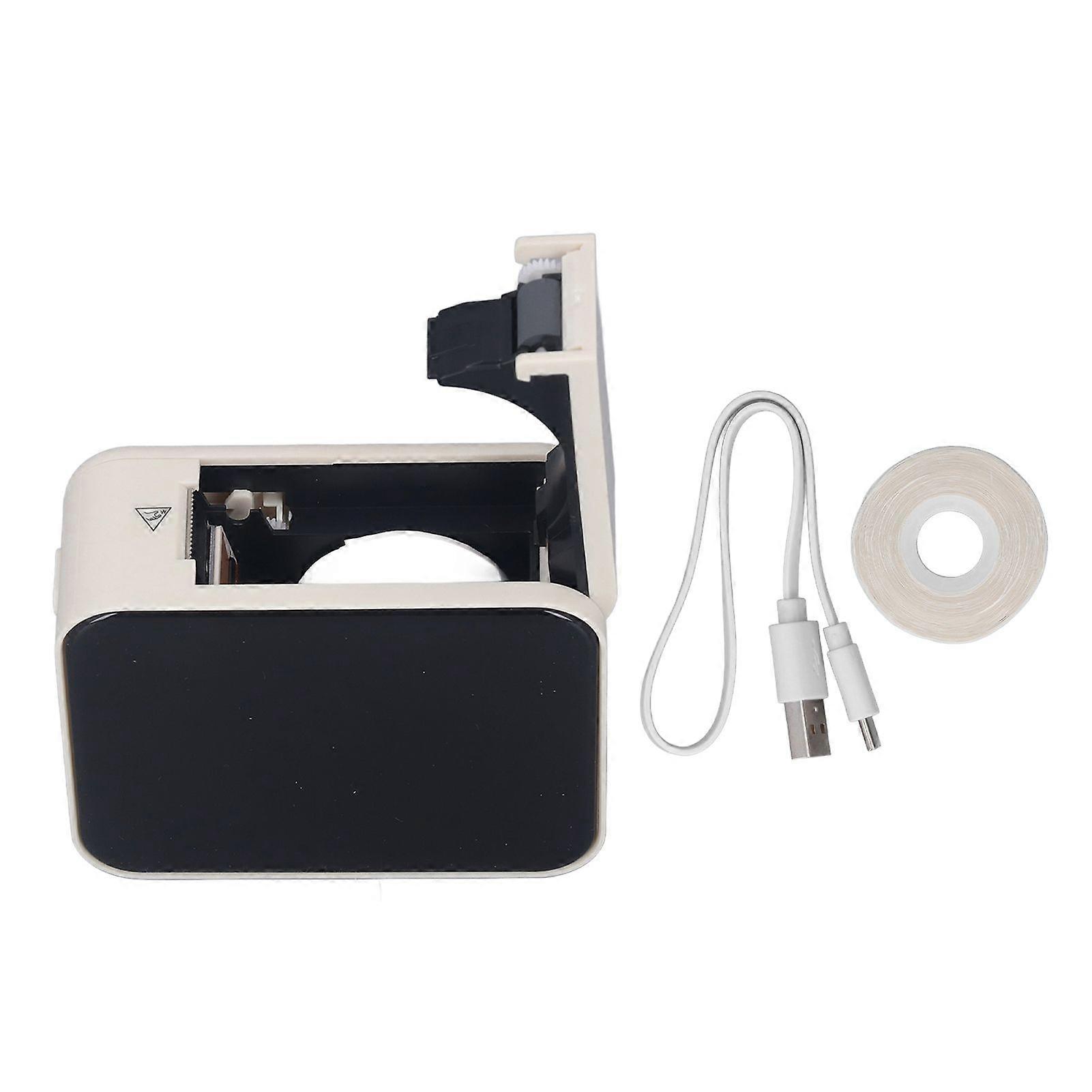 Bluetooth Thermal Label Printer APP Editable Rechargeable Mini Label Maker with 1 Roll Waterproof Paper