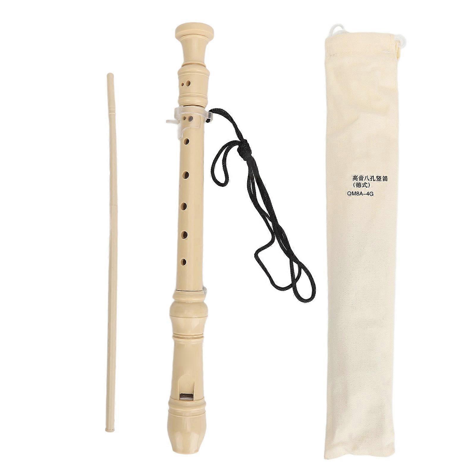 Flûte à bec soprano à 8 trous de style allemand, instrument à timbre net pour enfants