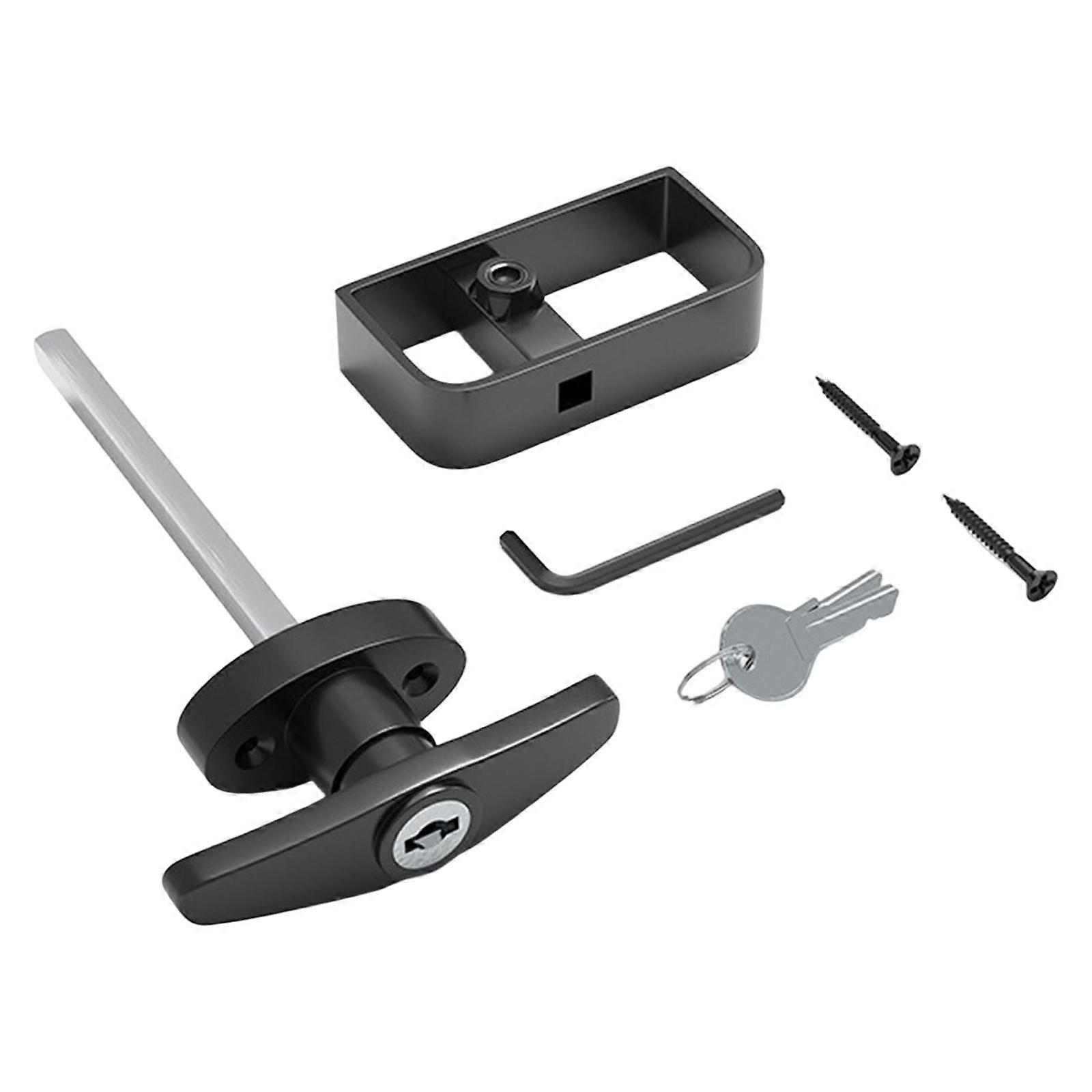 T Handle Lock Replacement Cabinet Lock Locking for Shed Barn Door Gate