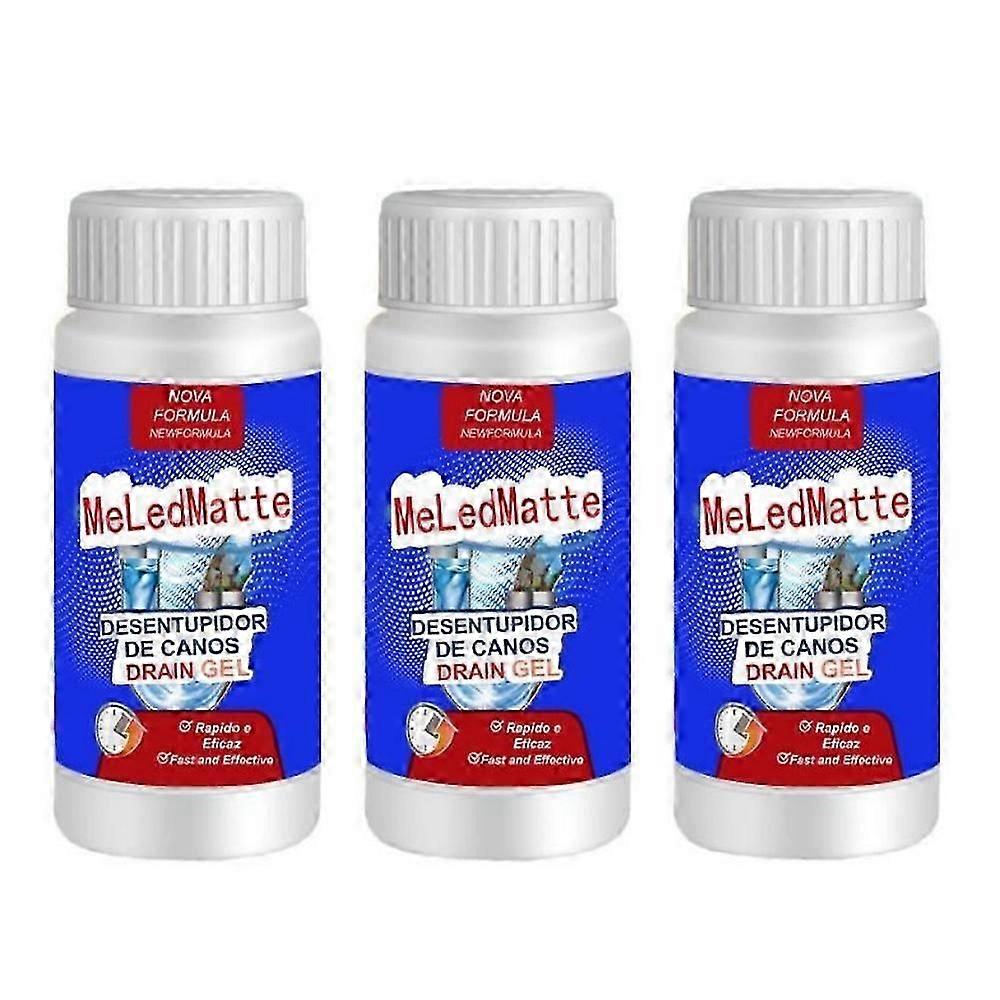 1-3PCS Powerful Pipe Dredging Agent Meledmatte,Tool Cleaning Powerful Kitchen Pipe Dredging Agent Dredge Deodorant