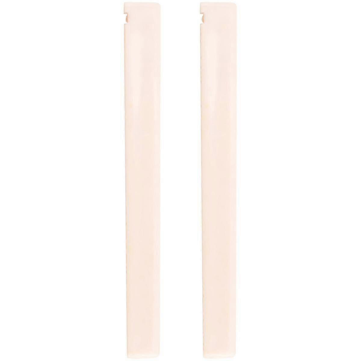 2 st reservdel beige plast stall sadelmutter för klassisk gitarr