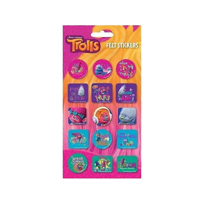 Trolls Felt Figures Sticker Sheet One Size Multicoloured