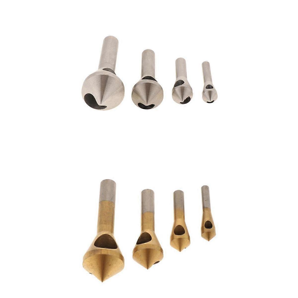 8pcs HSS Chamfers Drill Bits Deburring Cutting Tool