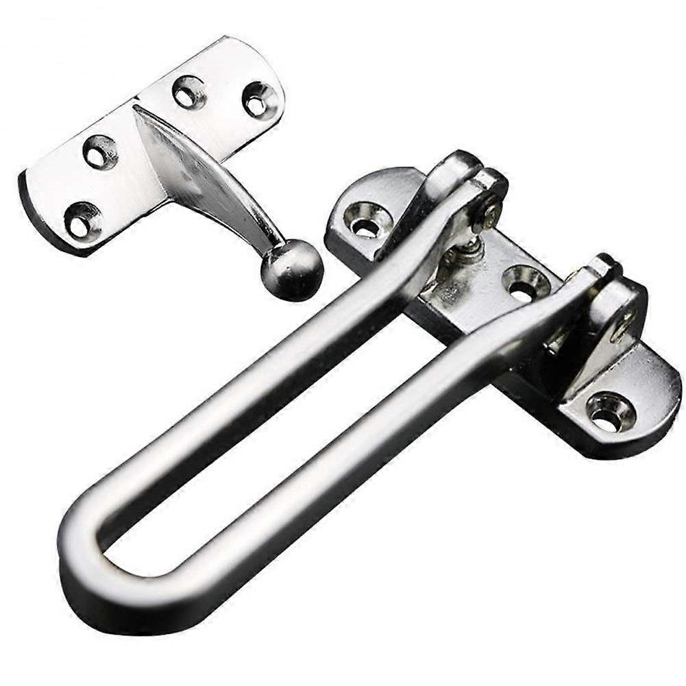 Stainless Steel Hasp Latch Lock Door Chain AntiTheft Clasp Convenience Cabinet Window Locks for Home Hotel Securit SENMIA (Color : Silver)