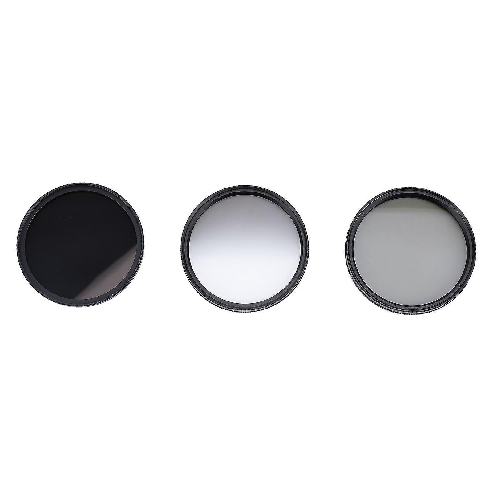 3 in 1 Camera Filter Kit ND8 CPL GND Filter Set Replacement Neutral Density Filter Circular Polarizing Filter Graduated ND Filter 58mm / 2.3in